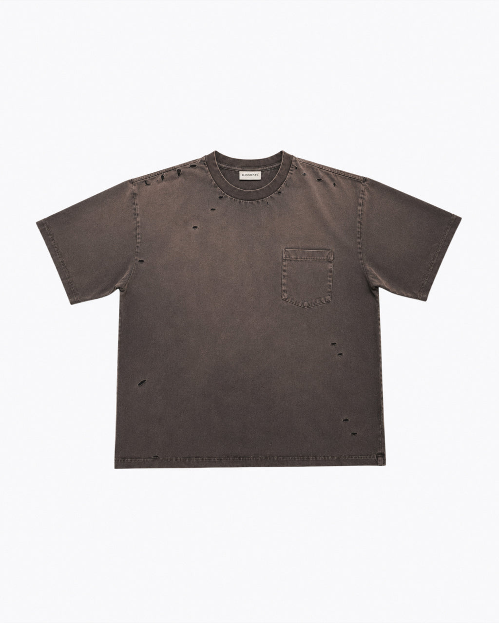 STABBER TEE BROWN (WASH TO FADE)