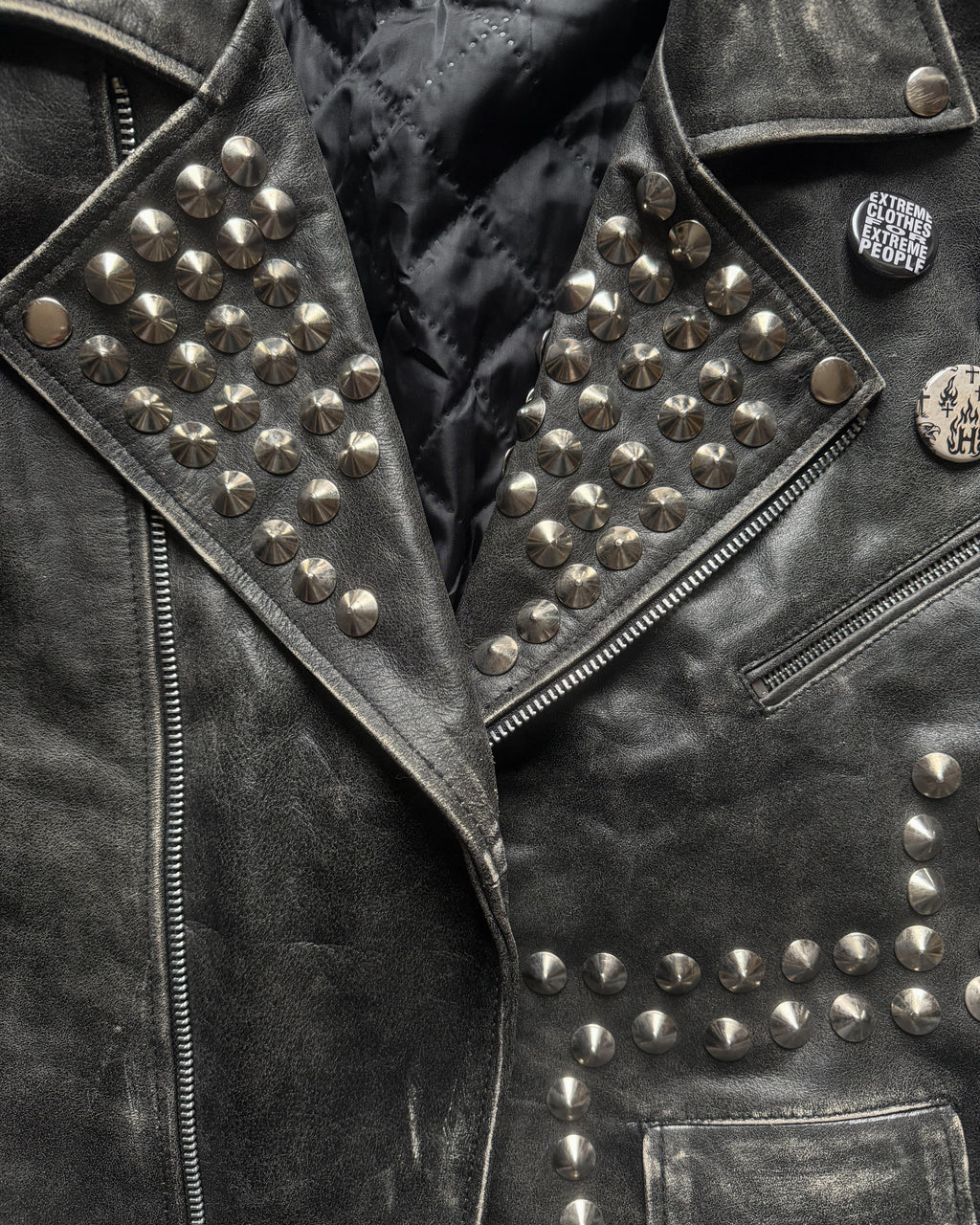 STUDDED BIKER JACKET