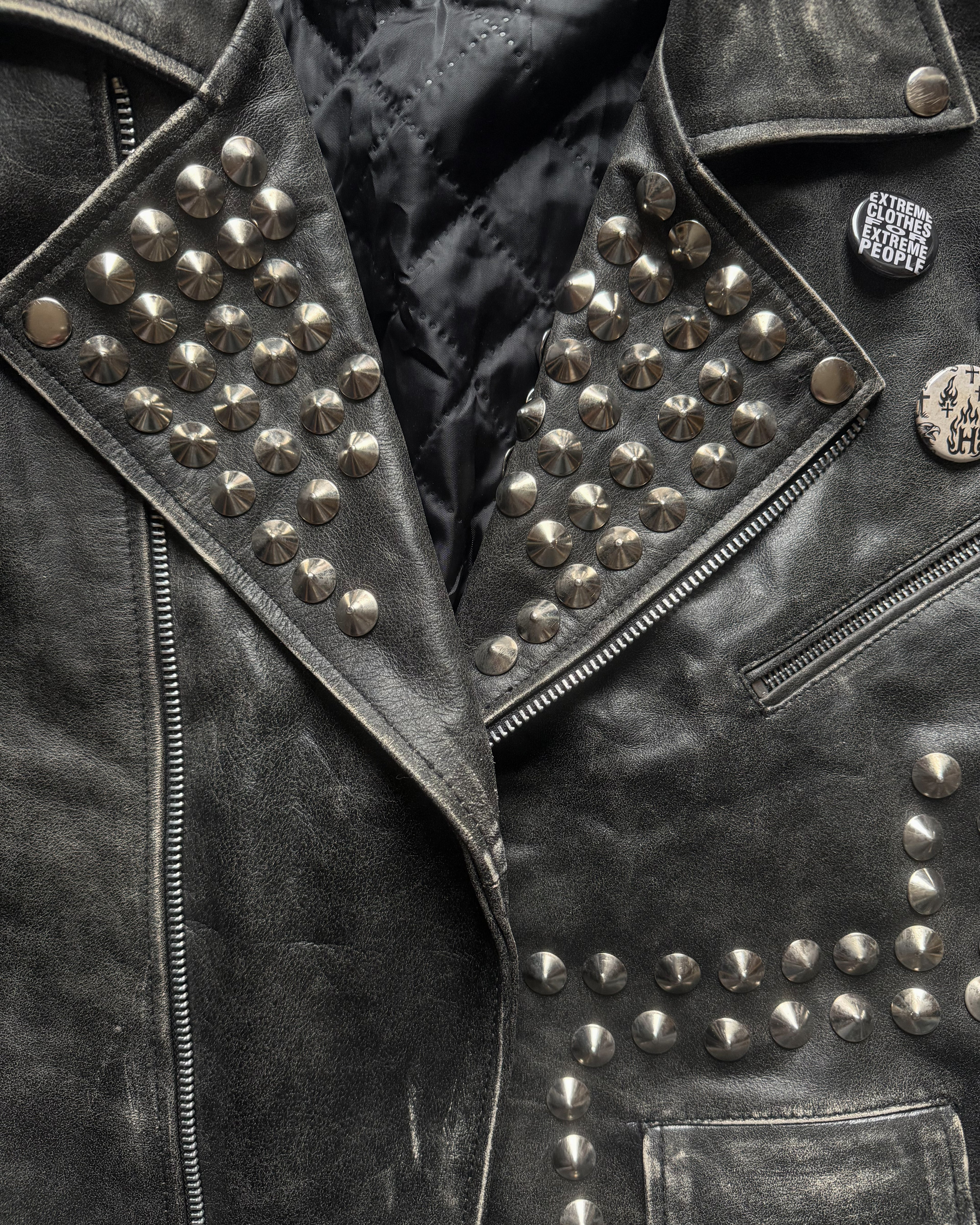 STUDDED BIKER JACKET